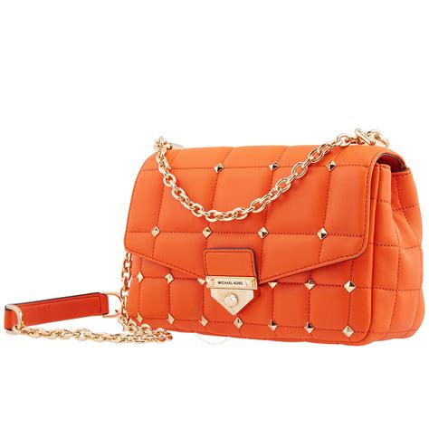 michael kors clementine bag|Michael Kors Ladies SoHo Large Studded Quilted Leather .